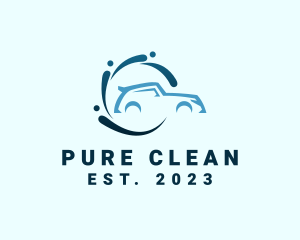 Sports Car Wash Cleaning logo design