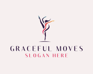 Dancing Gymnastics logo design