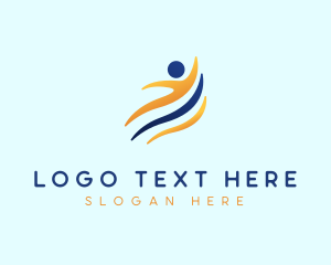 Training - Leader Human Employee logo design