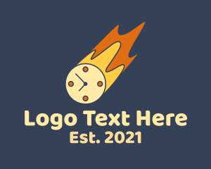 Hour - Time Clock Meteor logo design