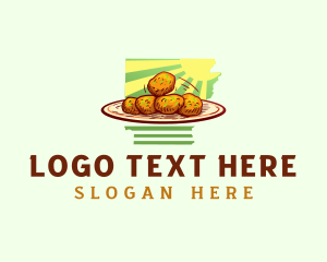 Toasted Ravioli - Arkansas Snack Delicacy logo design