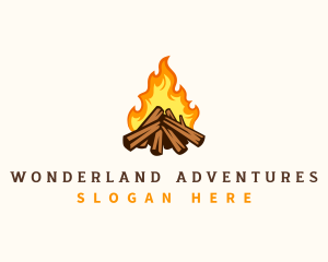 Campfire Outdoor Camping logo design