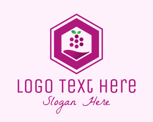 Bartender - Hexagon Grape Winery logo design