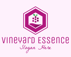 Hexagon Grape Winery logo design