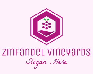 Hexagon Grape Winery logo design