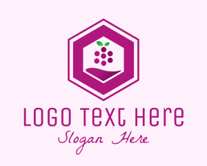 Hexagon Grape Winery Logo