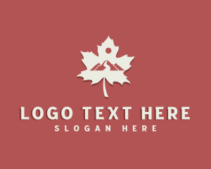 Alberta - Canada Maple Mountain logo design