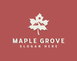 Maple - Canada Maple Mountain logo design