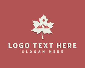 Maple - Canada Maple Mountain logo design