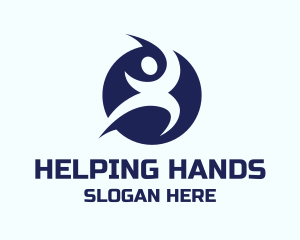 Volunteering - Human Counseling Charity logo design