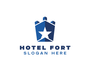 Blue Star Fortress  logo design