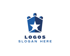 Kingdom - Blue Star Fortress logo design