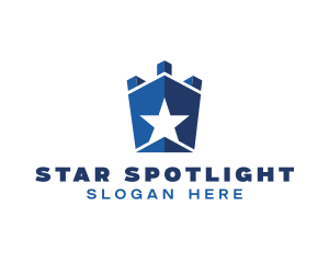 Blue Star Fortress  logo design