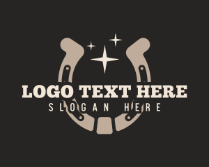 Texan - Star Horseshoe Ranch logo design