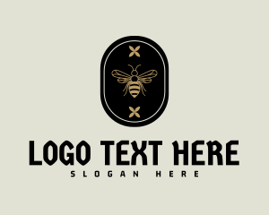 Relic - Vintage Bee Emblem logo design