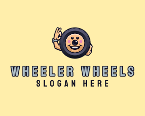 Automotive Tire Wheel logo design