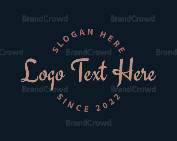 Script Handwriting Business Logo