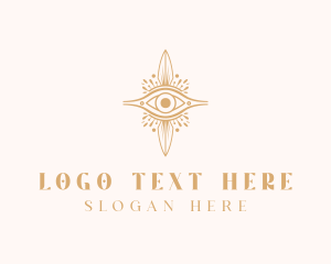 Celestial - Spiritual Boho Eye logo design