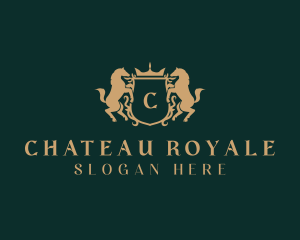 Royal Horse Shield logo design