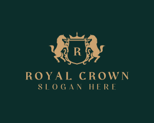 Royal Horse Shield logo design