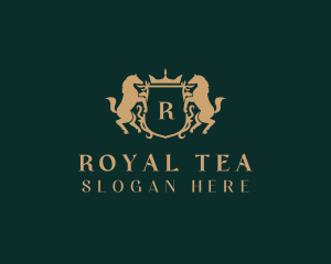 Royal Horse Shield logo design