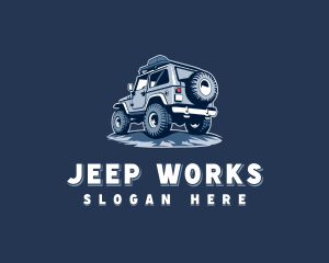 Jeep - SUV Vehicle Transport logo design