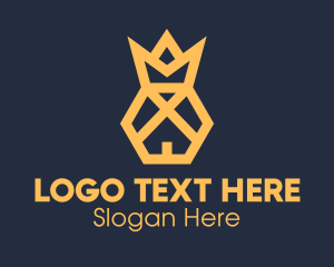 Queen - Golden Royal House logo design