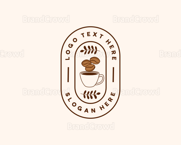 Restaurant Coffee Bean Mug Logo