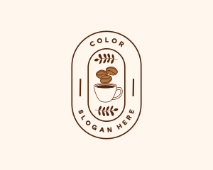 Restaurant Coffee Bean Mug Logo