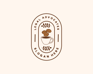 Restaurant Coffee Bean Mug Logo