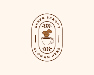 Restaurant Coffee Bean Mug logo design