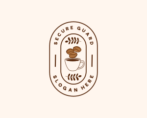 Latte - Restaurant Coffee Bean Mug logo design