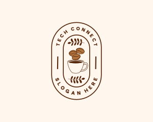 Capuccino - Restaurant Coffee Bean Mug logo design