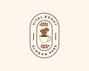 Antioxidants - Restaurant Coffee Bean Mug logo design