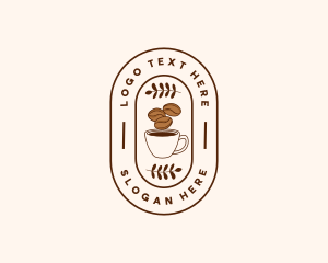 Restaurant Coffee Bean Mug Logo