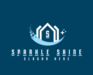 Sparkling Clean House logo design