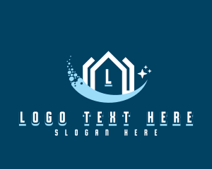 Cleaning - Sparkling Clean House logo design