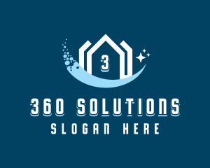 Sparkling Clean House logo design