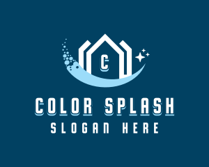 Sparkling Clean House logo design