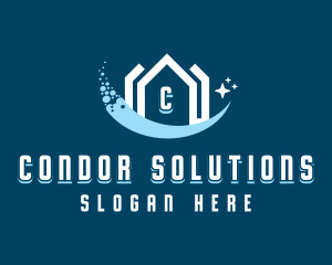 Sparkling Clean House logo design