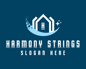 Sparkling Clean House logo design