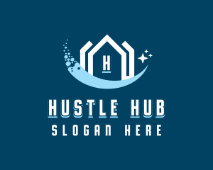 Sparkling Clean House logo design