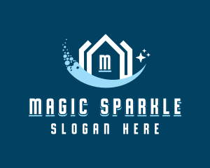 Sparkling Clean House logo design