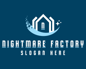 Sparkling Clean House logo design