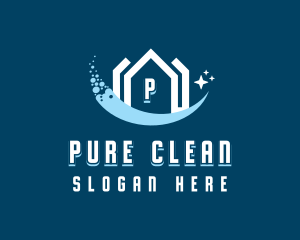 Sparkling Clean House logo design