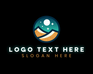 Sand - Night Desert Sand logo design