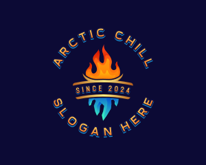 Cold - Heat Cold Ventilation logo design