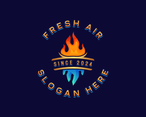 Heat Cold Ventilation logo design