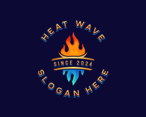 Heat - Heat Cold Ventilation logo design