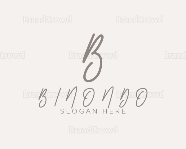 Cursive Elegant Boutique Logo